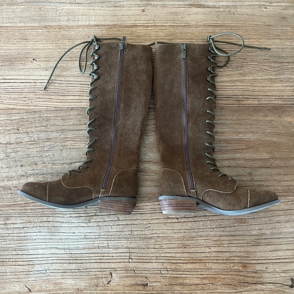 Joyfolie Indy Leather Boot in Brown Y3 - Picture 5 of 11